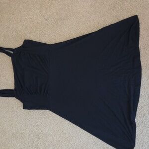 Black Volcom Stone Fit And Flare Mini Dress Size XL